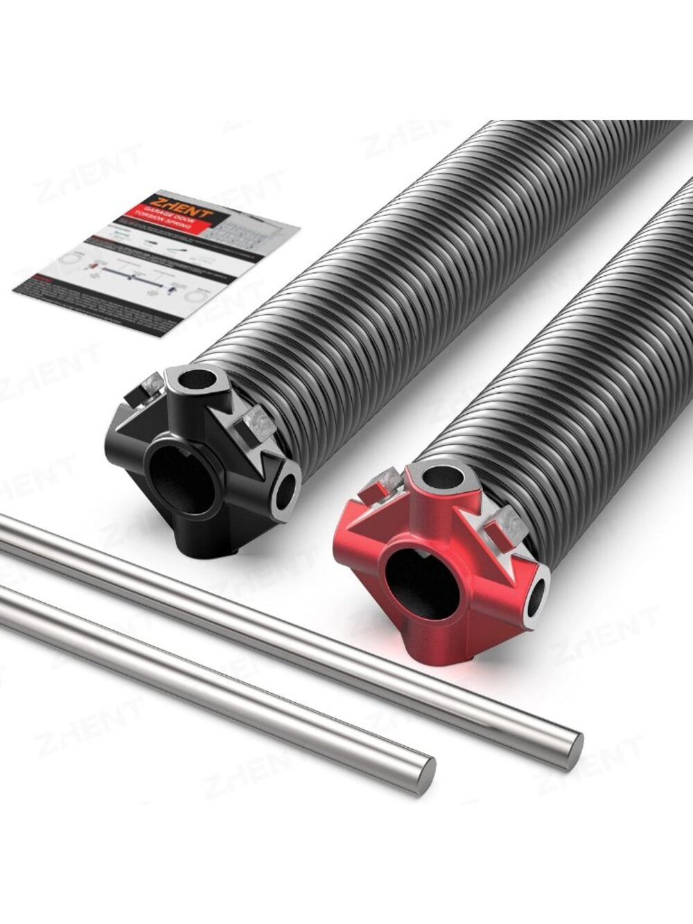 Heavy-Duty 2" Garage Door Torsion Springs Replacement Kit, 0.243X2 X35 Pair